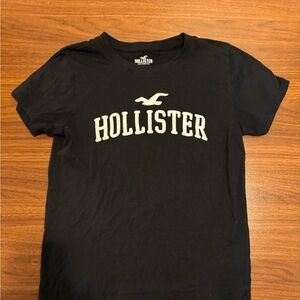 Hollister Kids Tee in Black with White Logo
